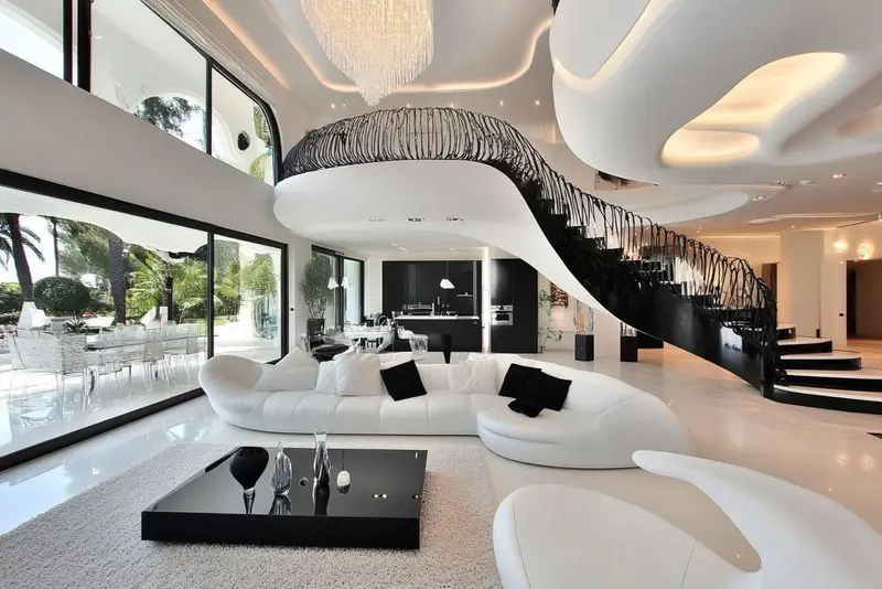 Photo intérieur luxe générée par IA