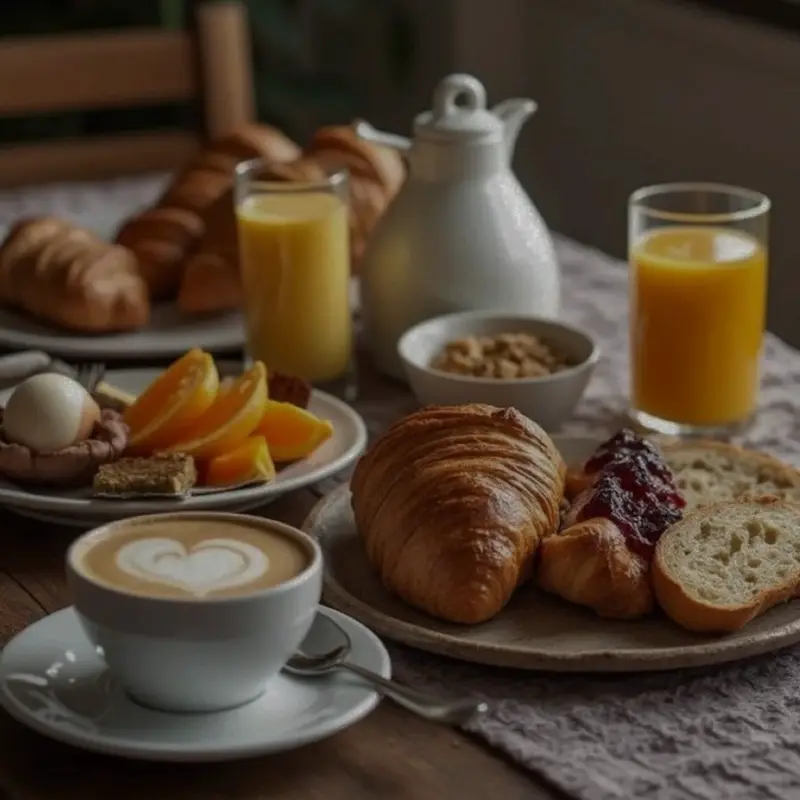 Photo petit-déjeuner générée par IA